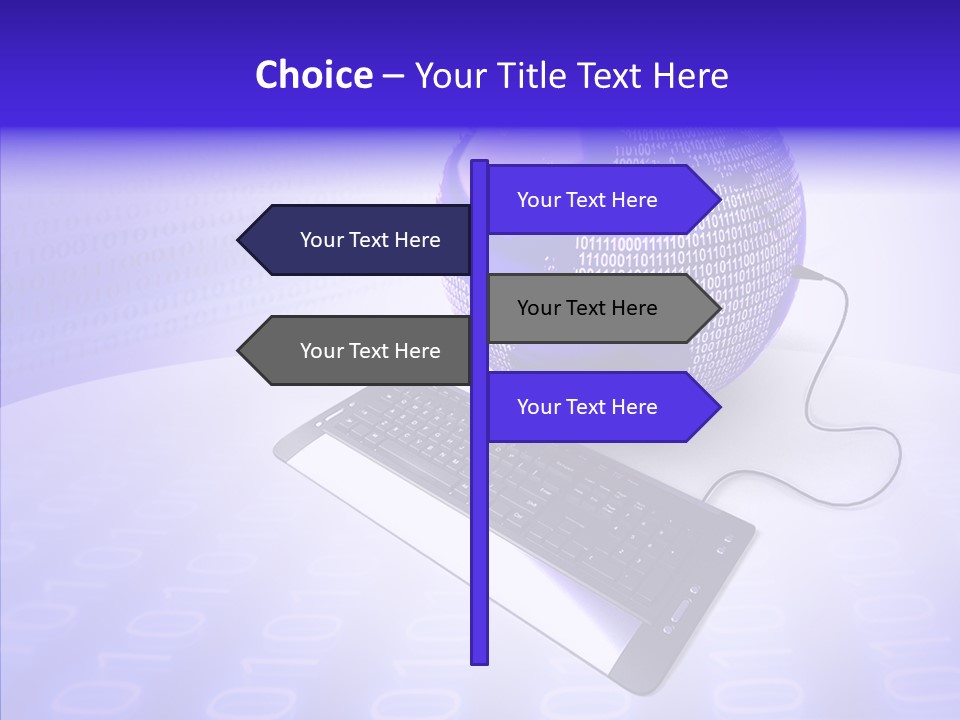 Code Earth Continents PowerPoint Template