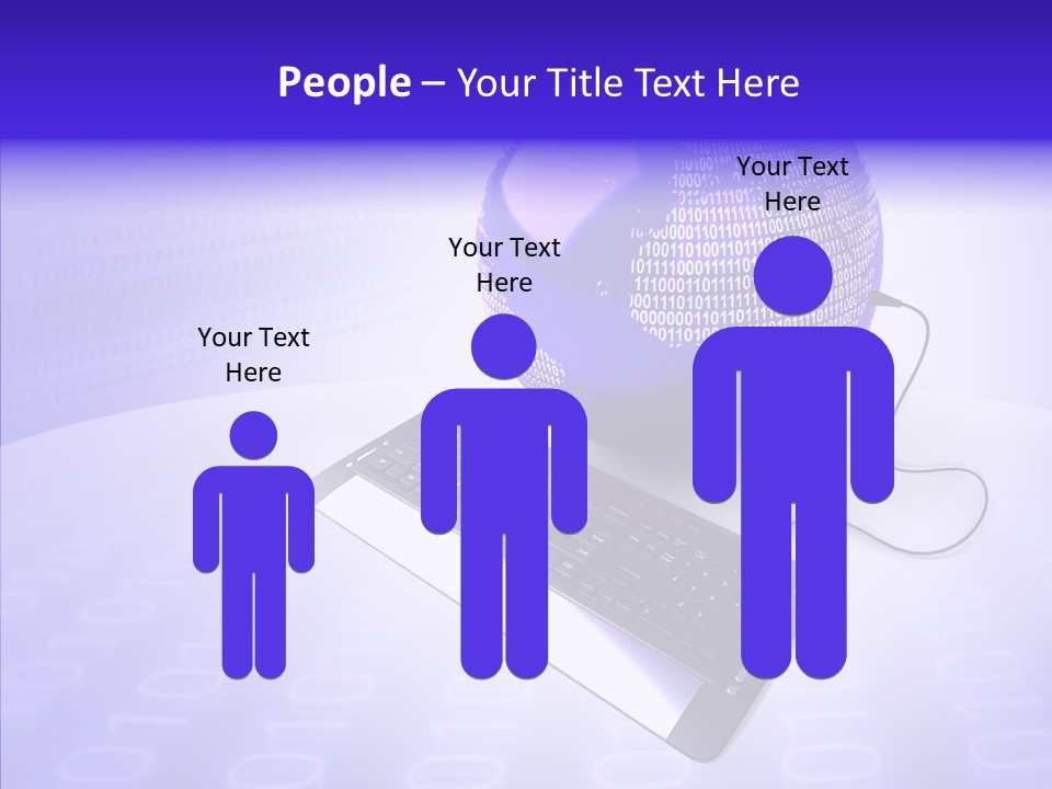 Code Earth Continents PowerPoint Template