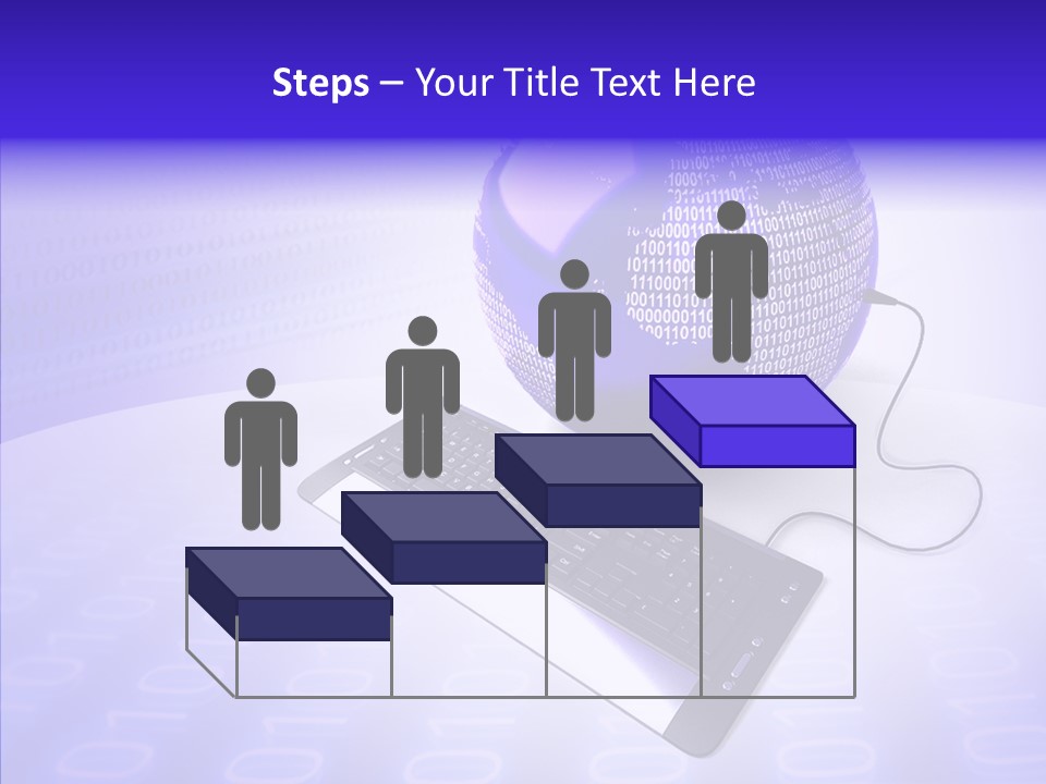 Code Earth Continents PowerPoint Template
