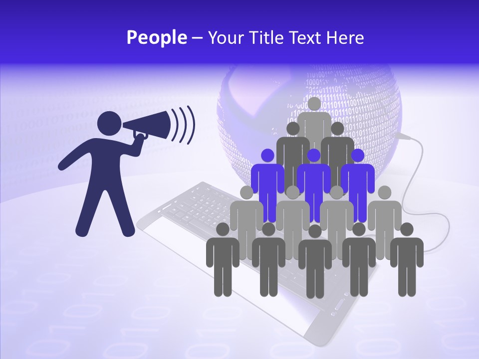 Code Earth Continents PowerPoint Template