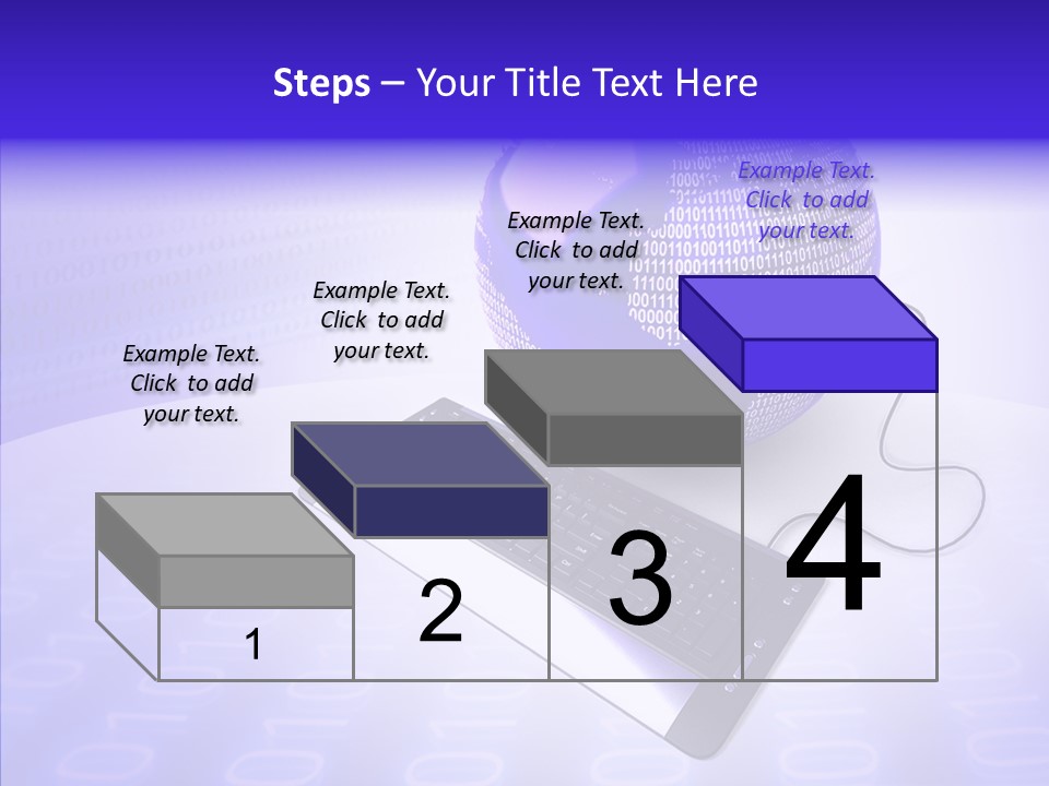 Code Earth Continents PowerPoint Template
