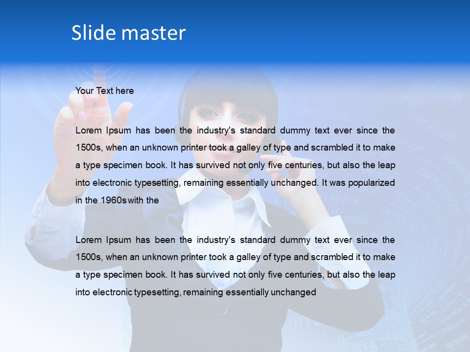 Room Corporate Table PowerPoint Template