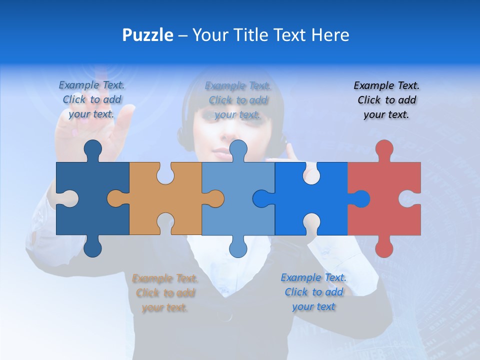 Room Corporate Table PowerPoint Template