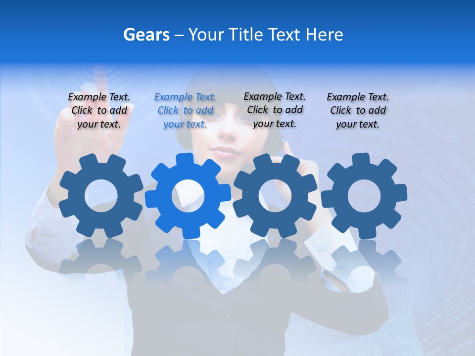 Room Corporate Table PowerPoint Template