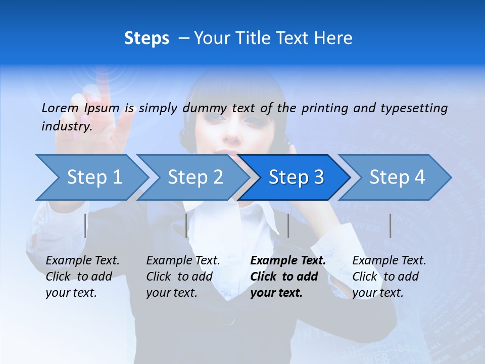 Room Corporate Table PowerPoint Template