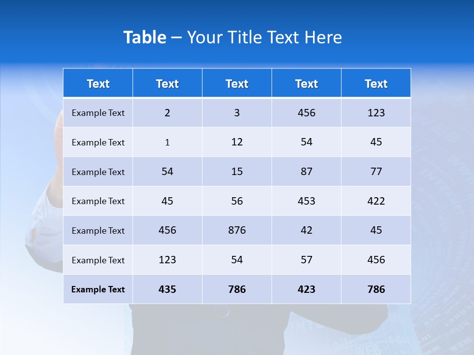 Room Corporate Table PowerPoint Template