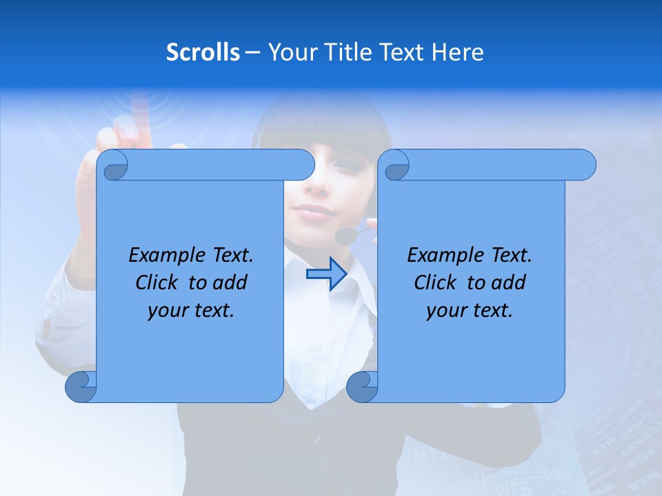 Room Corporate Table PowerPoint Template