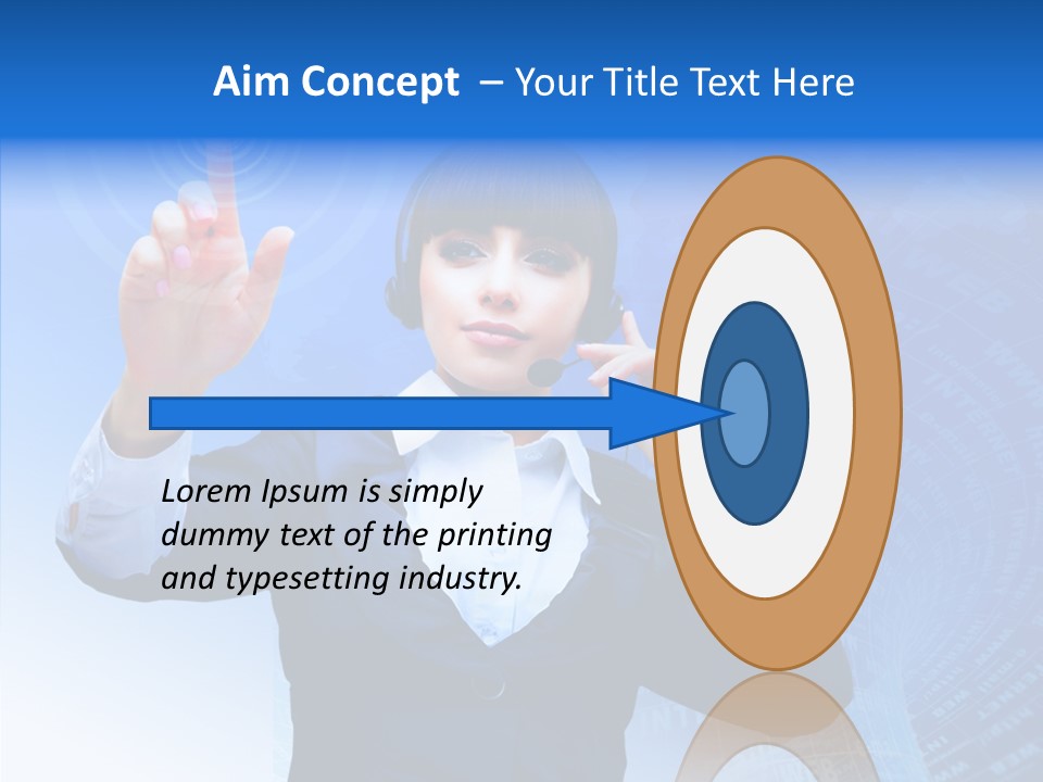 Room Corporate Table PowerPoint Template