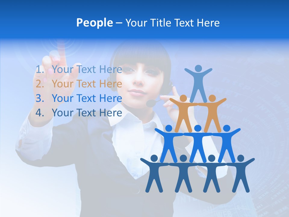 Room Corporate Table PowerPoint Template