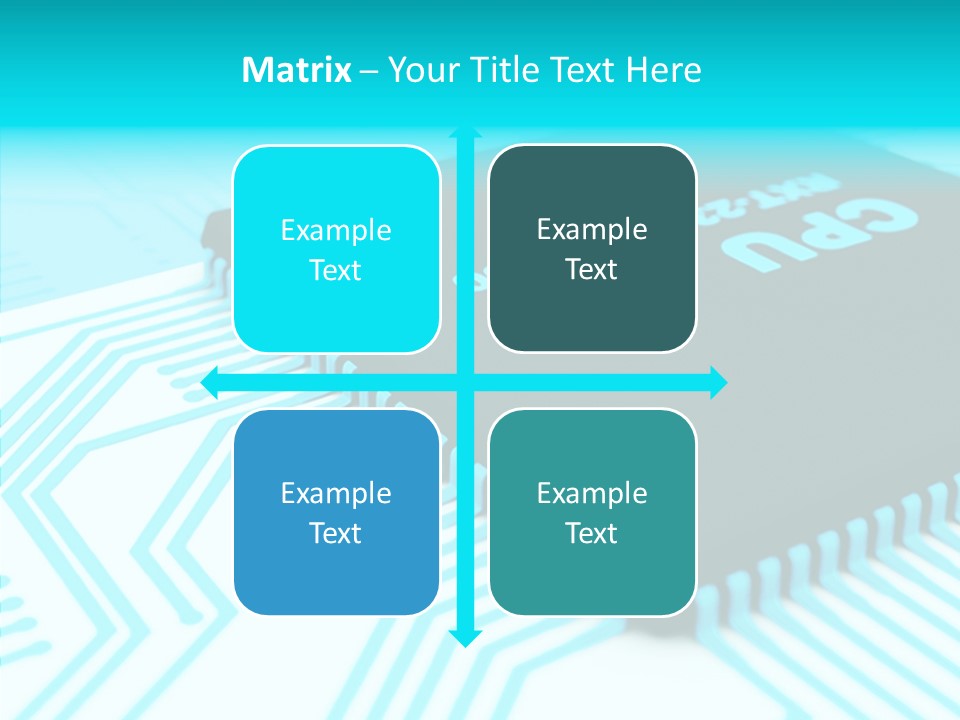 Cpu Close Up Board PowerPoint Template