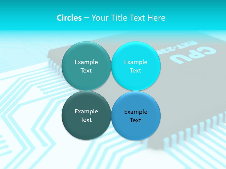 Cpu Close Up Board PowerPoint Template