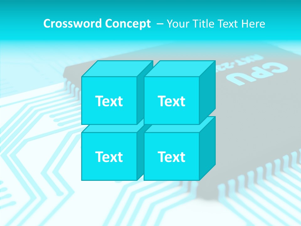Cpu Close Up Board PowerPoint Template
