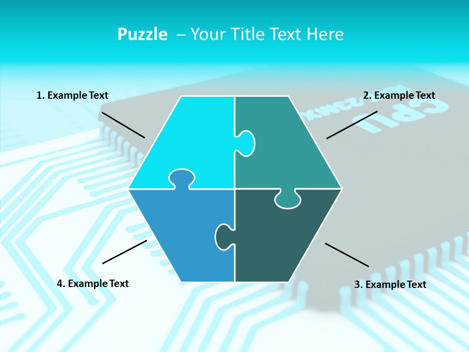 Cpu Close Up Board PowerPoint Template