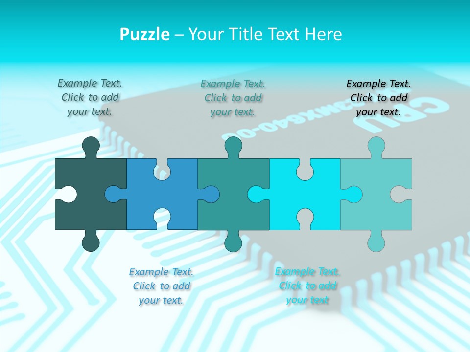 Cpu Close Up Board PowerPoint Template
