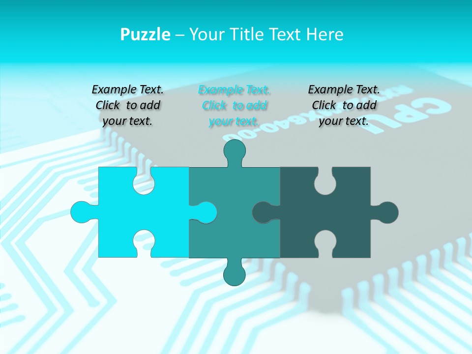 Cpu Close Up Board PowerPoint Template