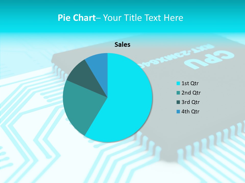 Cpu Close Up Board PowerPoint Template