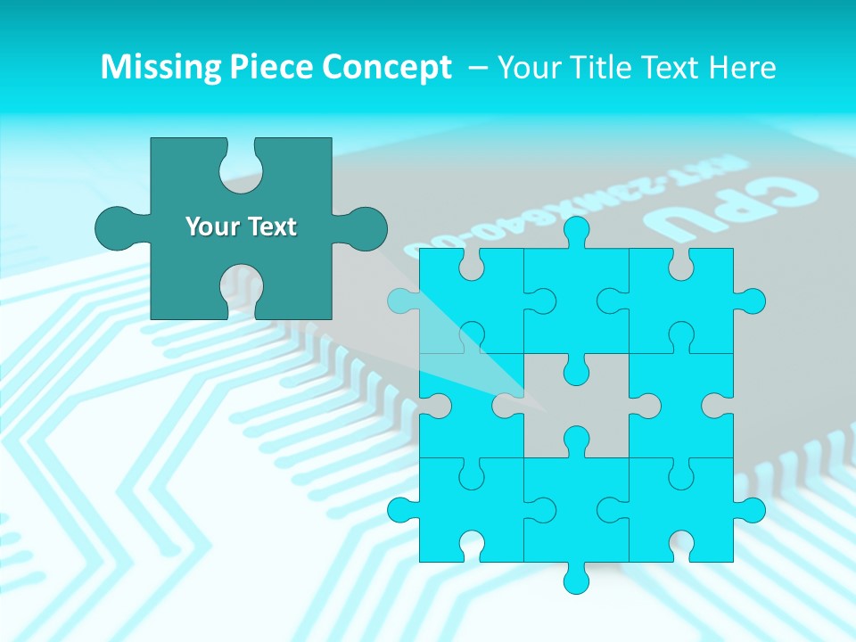 Cpu Close Up Board PowerPoint Template