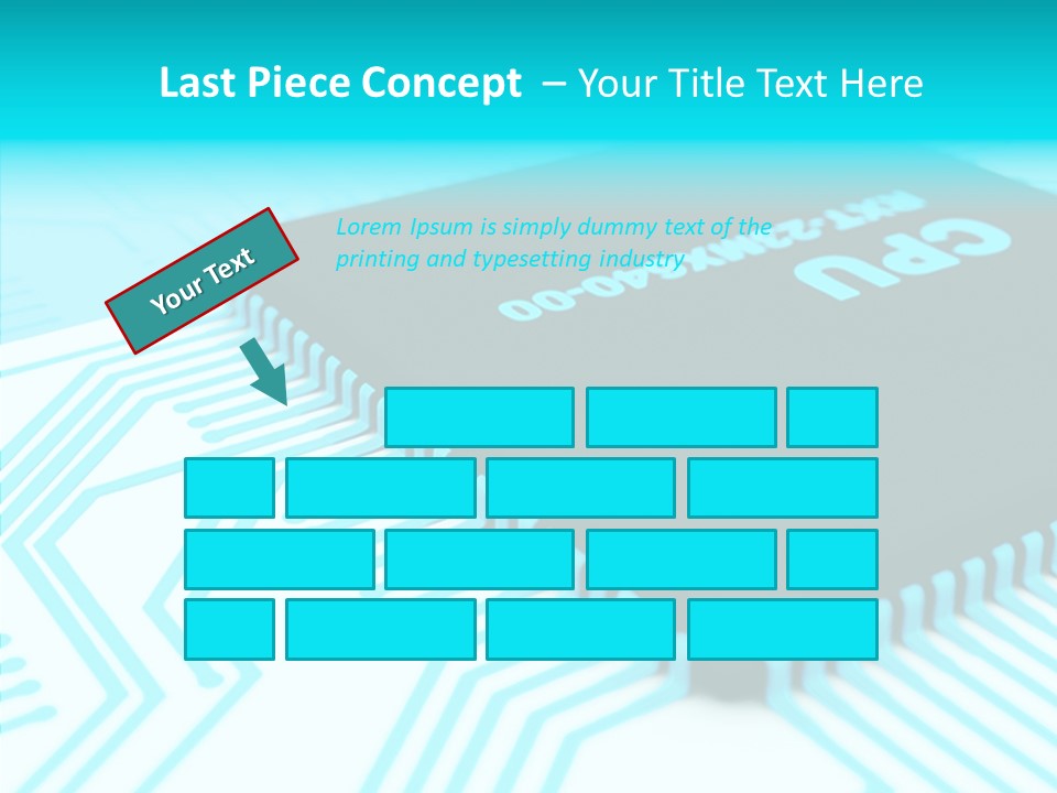 Cpu Close Up Board PowerPoint Template