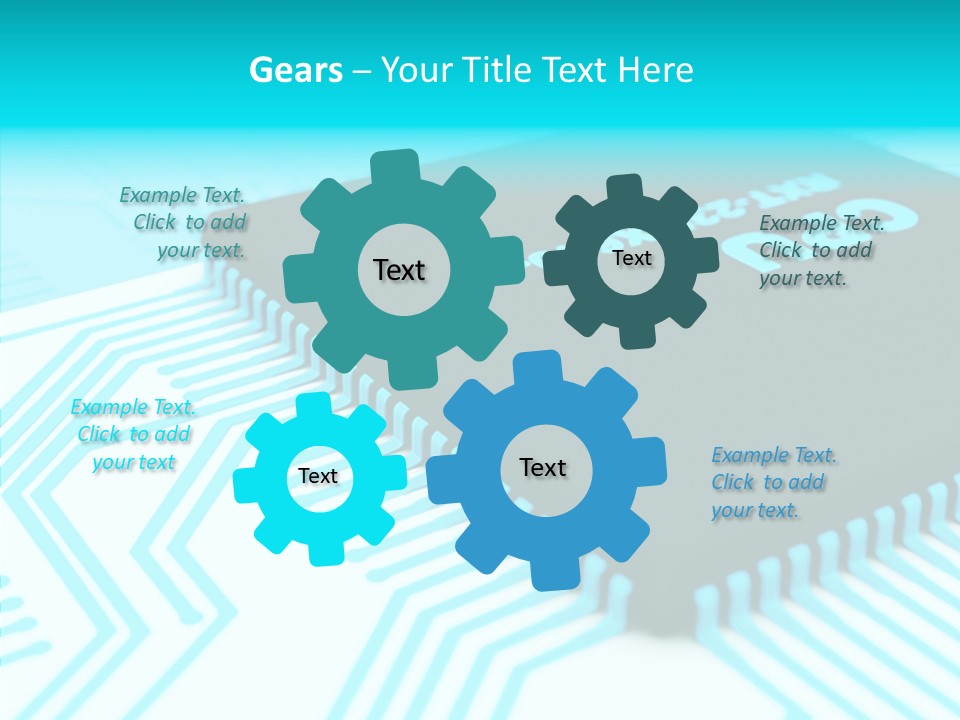 Cpu Close Up Board PowerPoint Template