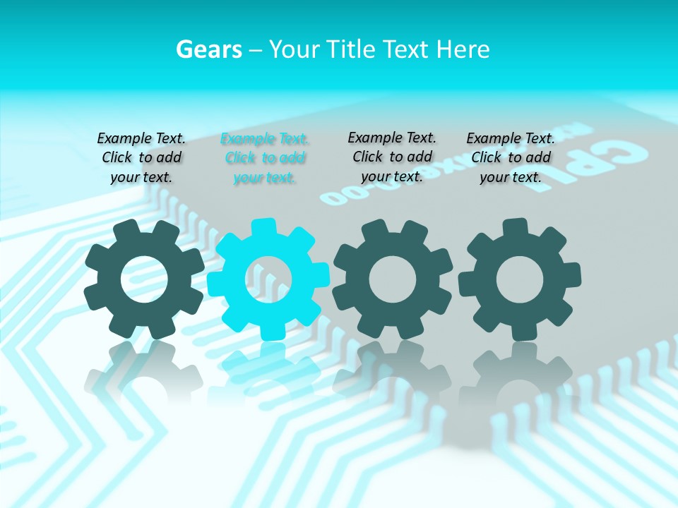 Cpu Close Up Board PowerPoint Template