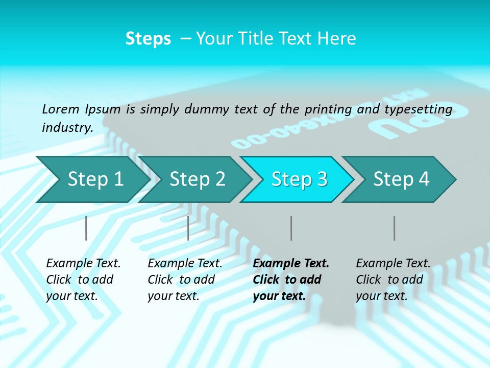 Cpu Close Up Board PowerPoint Template