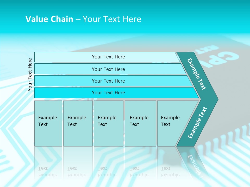 Cpu Close Up Board PowerPoint Template