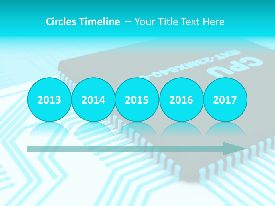 Cpu Close Up Board PowerPoint Template