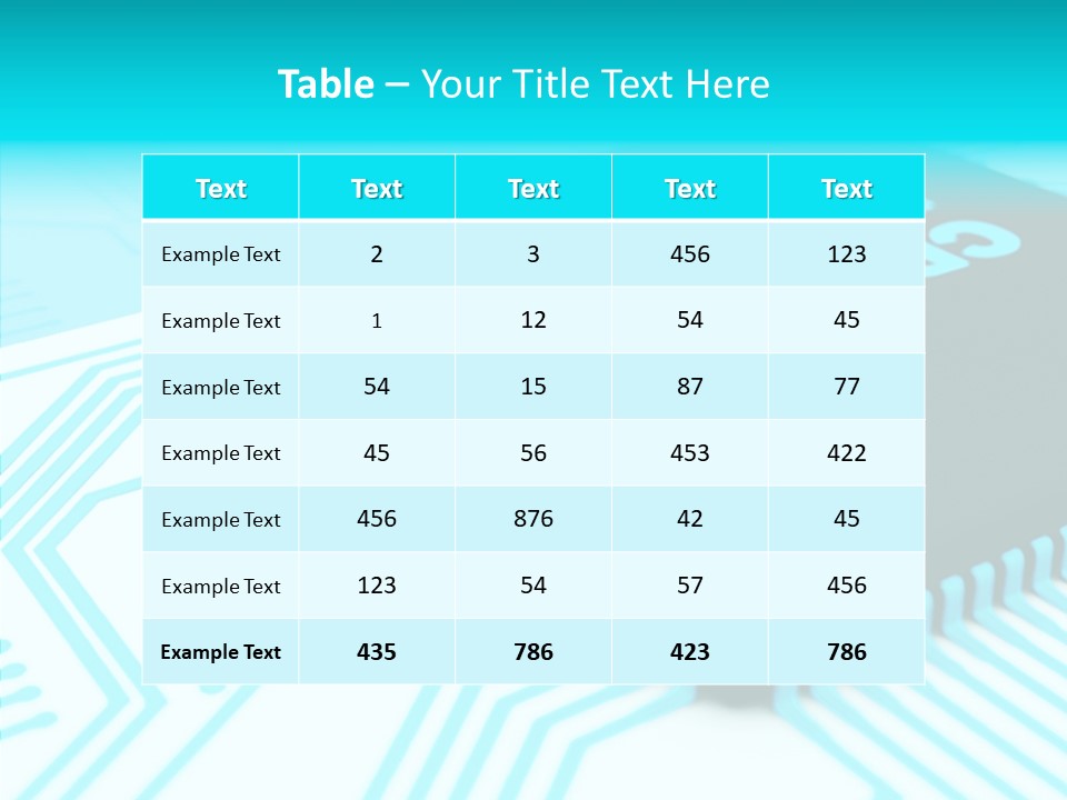 Cpu Close Up Board PowerPoint Template
