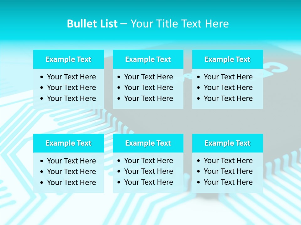 Cpu Close Up Board PowerPoint Template