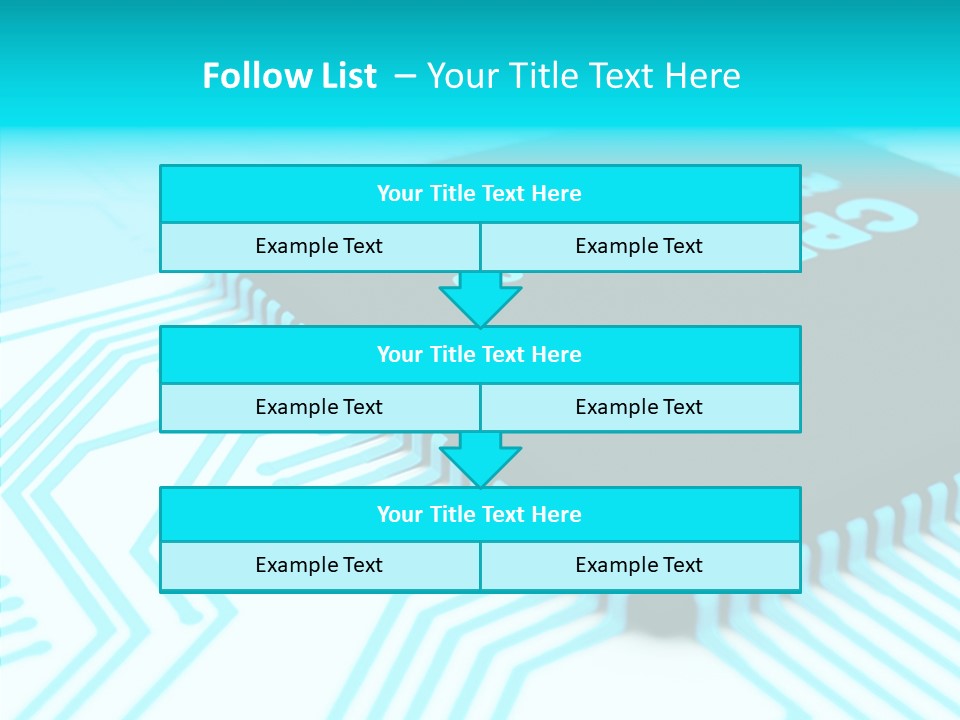 Cpu Close Up Board PowerPoint Template