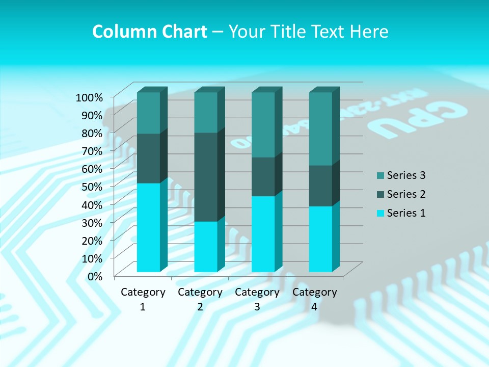 Cpu Close Up Board PowerPoint Template