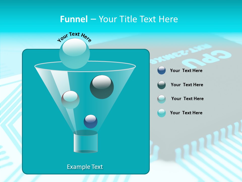 Cpu Close Up Board PowerPoint Template