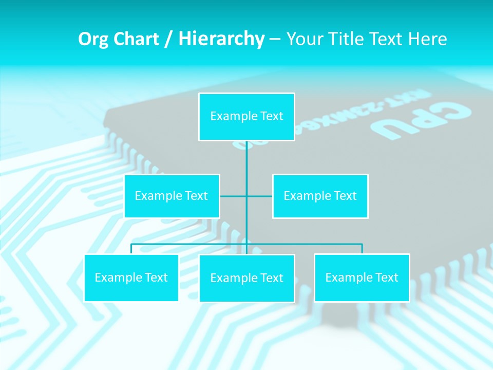 Cpu Close Up Board PowerPoint Template