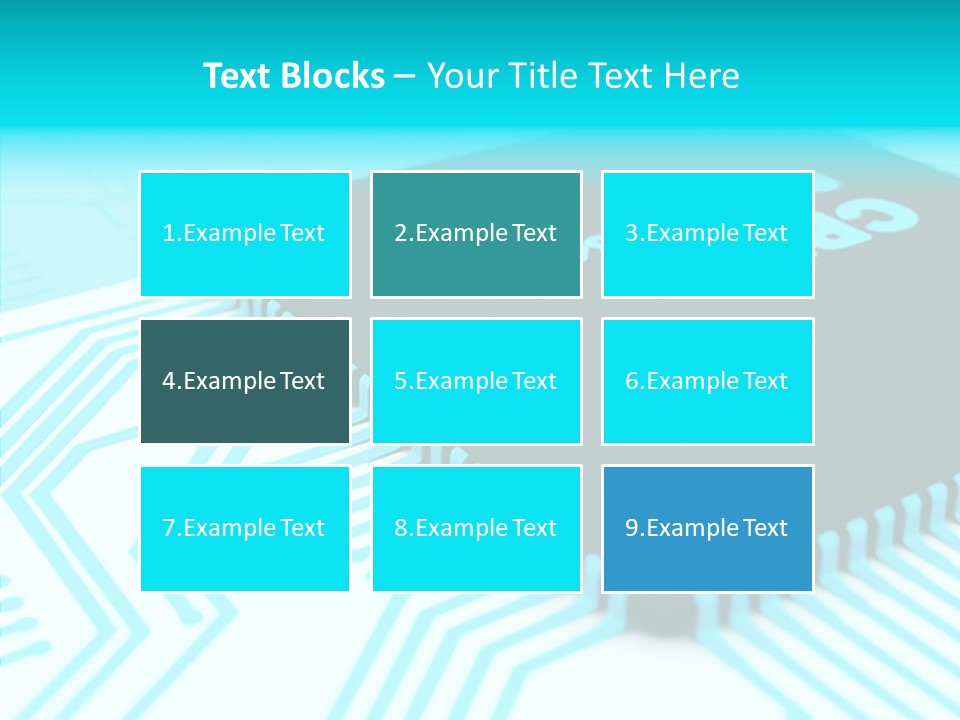 Cpu Close Up Board PowerPoint Template