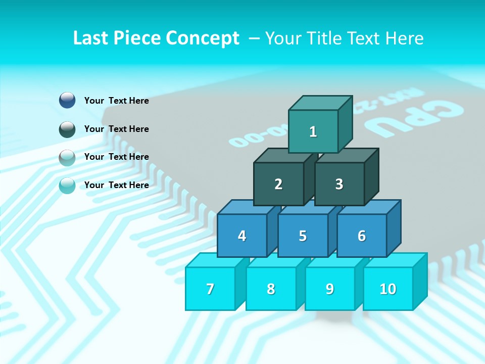 Cpu Close Up Board PowerPoint Template