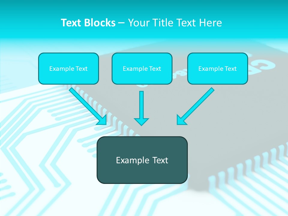 Cpu Close Up Board PowerPoint Template