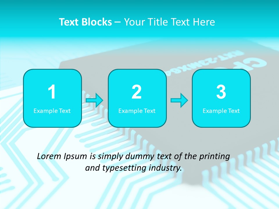 Cpu Close Up Board PowerPoint Template