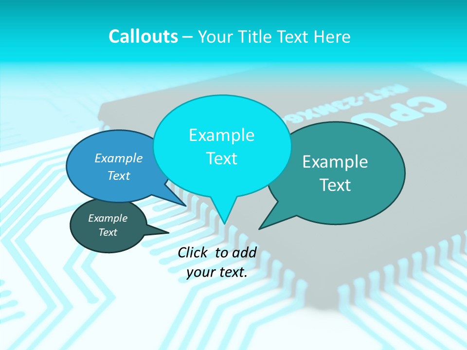Cpu Close Up Board PowerPoint Template