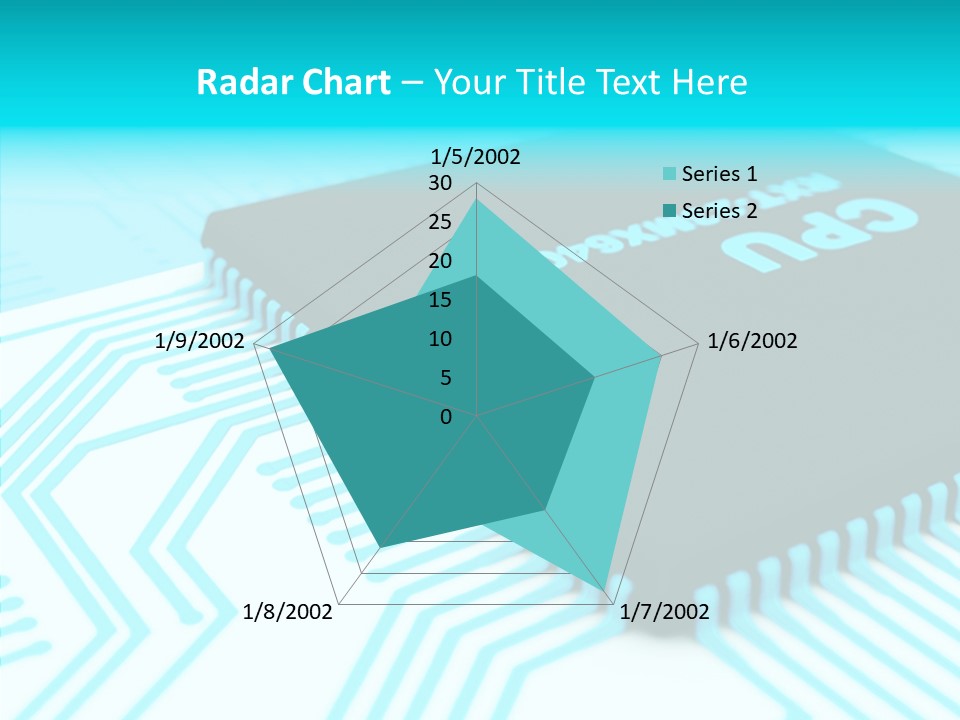 Cpu Close Up Board PowerPoint Template