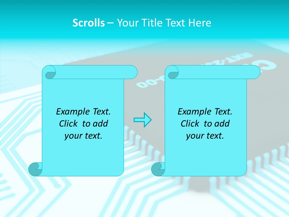 Cpu Close Up Board PowerPoint Template