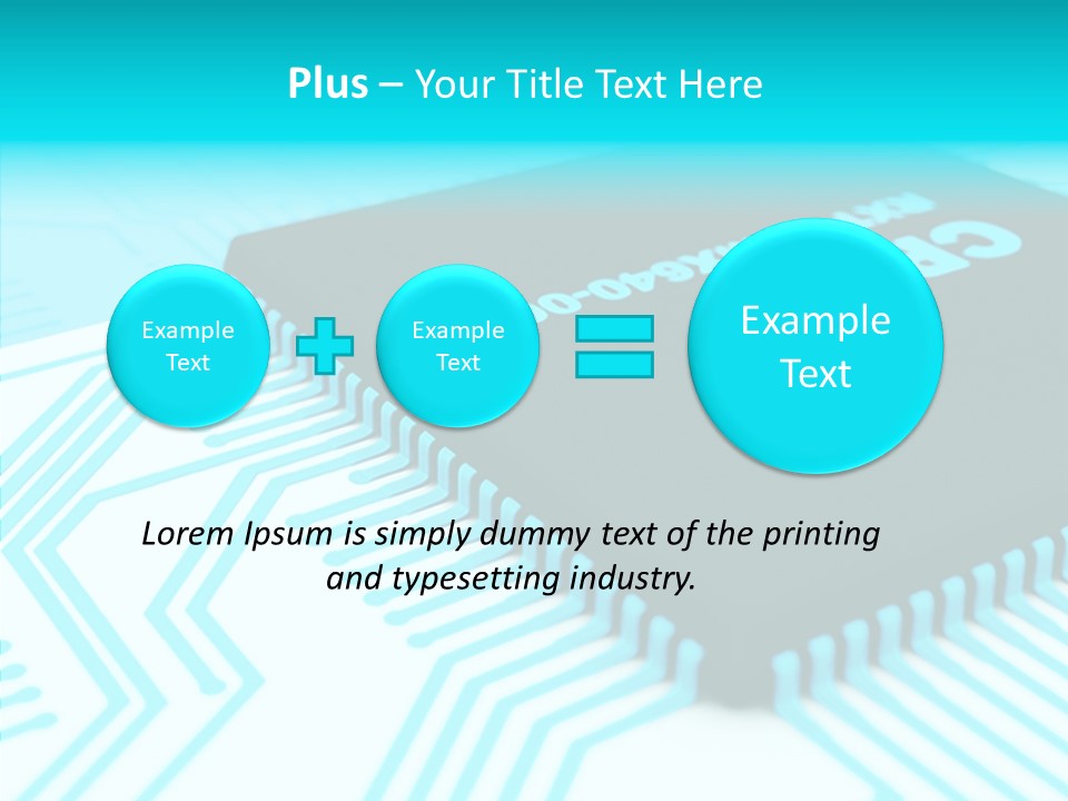 Cpu Close Up Board PowerPoint Template