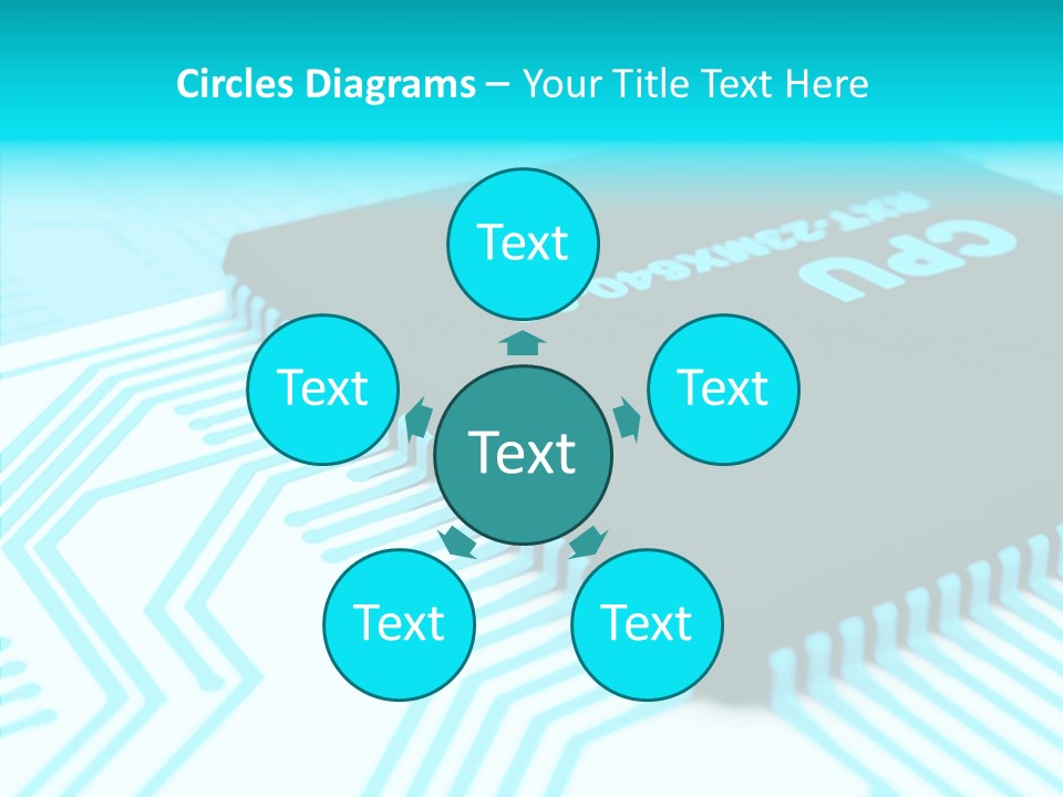 Cpu Close Up Board PowerPoint Template