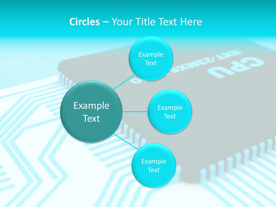 Cpu Close Up Board PowerPoint Template