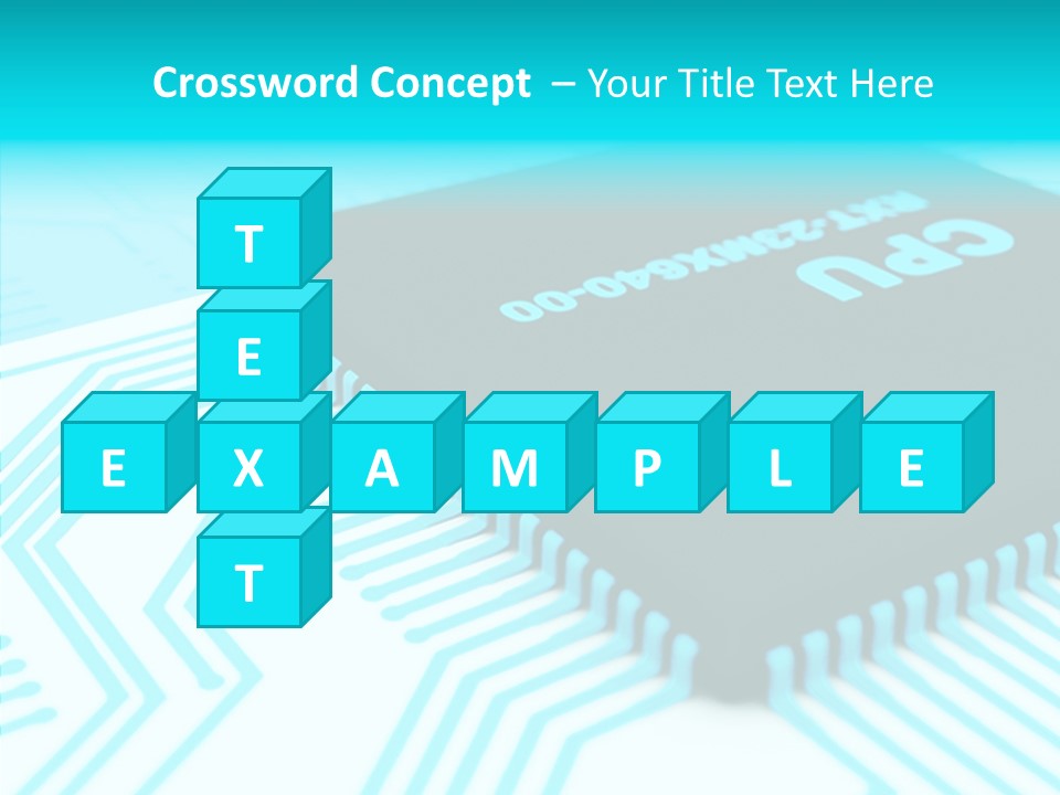 Cpu Close Up Board PowerPoint Template