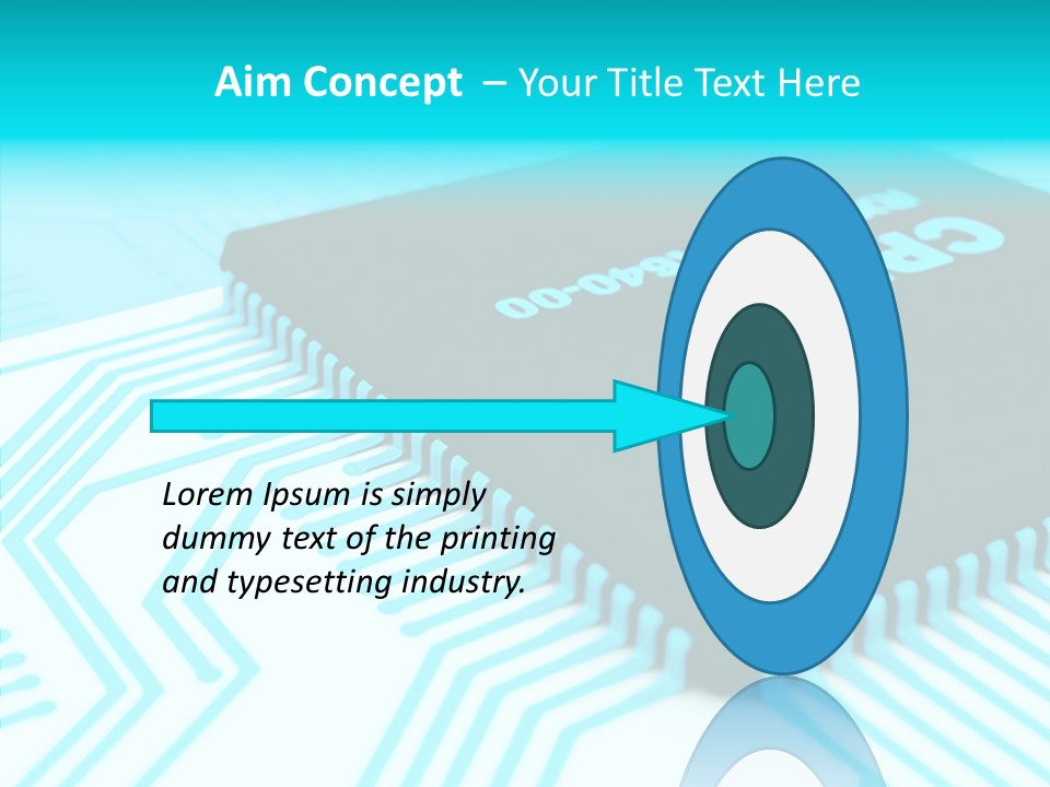 Cpu Close Up Board PowerPoint Template
