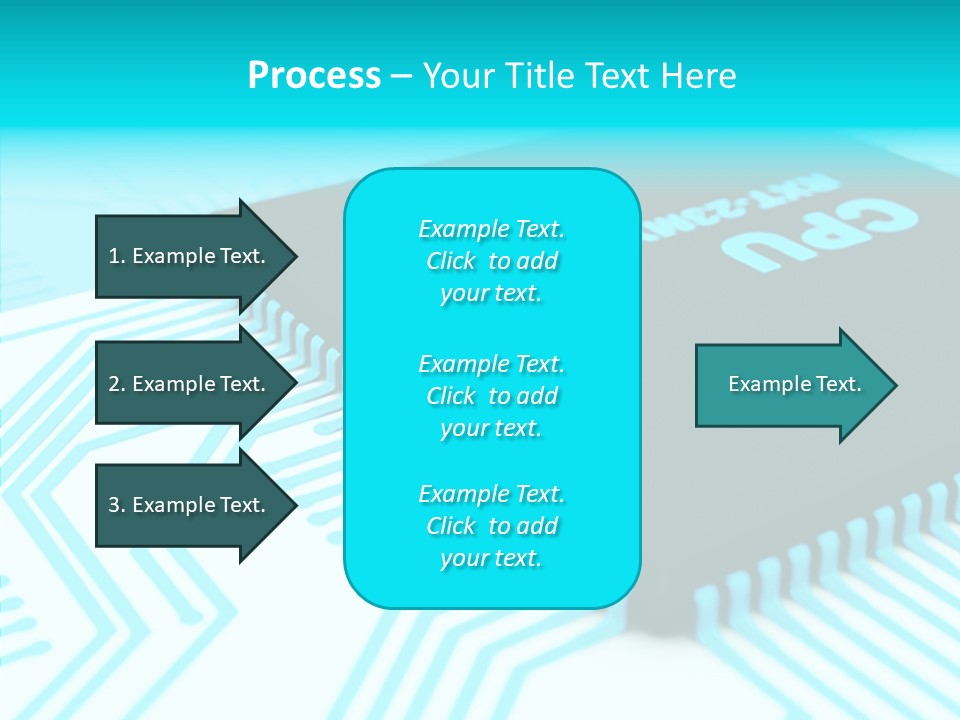 Cpu Close Up Board PowerPoint Template