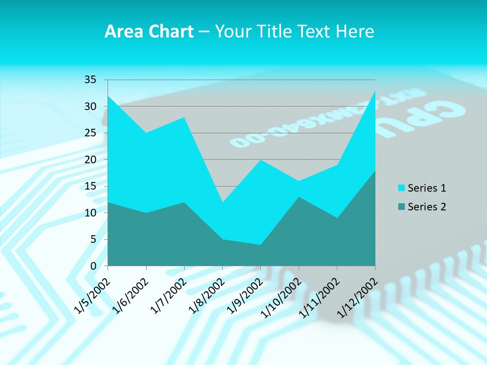 Cpu Close Up Board PowerPoint Template