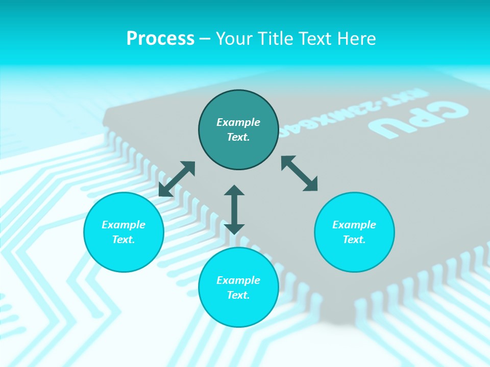 Cpu Close Up Board PowerPoint Template