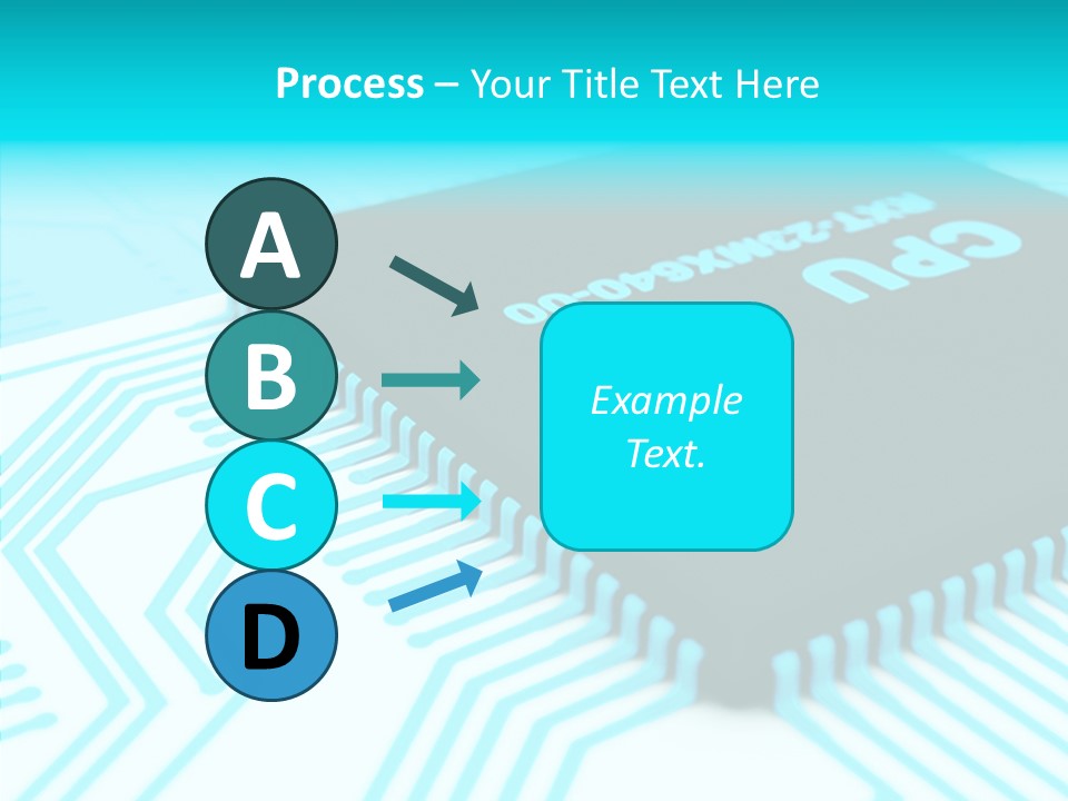 Cpu Close Up Board PowerPoint Template
