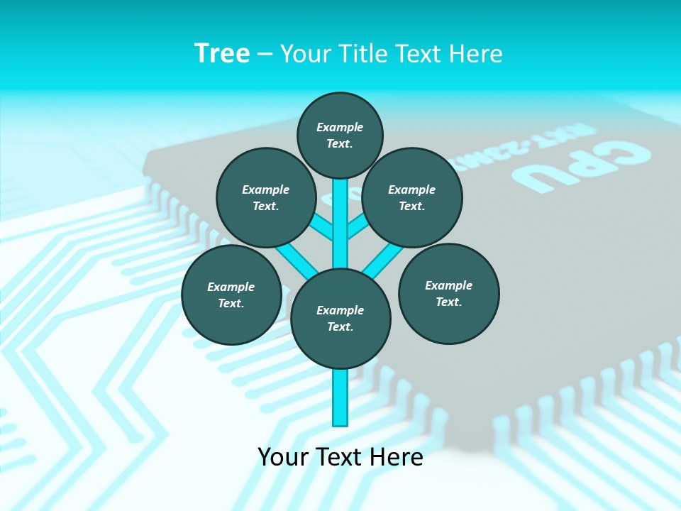 Cpu Close Up Board PowerPoint Template